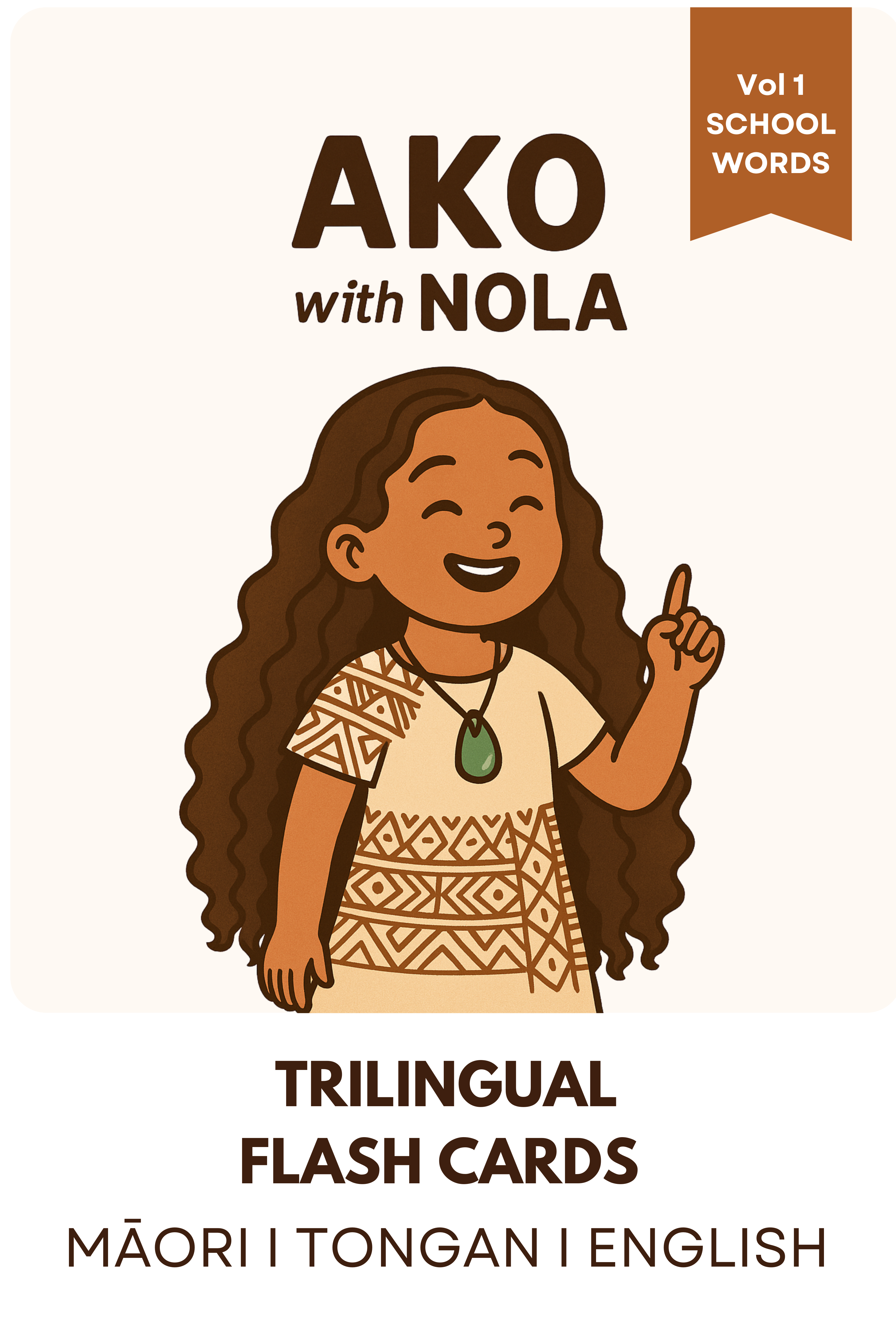 Volume 1 Tongan & Māori (Everyday School Words)